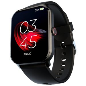 BeatXP Marv Neo 1.85” (4.6 cm) Display, Bluetooth Calling Smart Watch, Smart AI Voice Assistant, 100+ Sports Modes, Heart & SpO2 Monitoring, IP68, Fast Charging (Black)